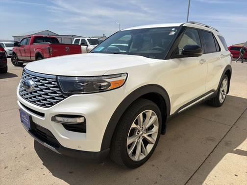 STAR WHITE MET TRI-COAT 2023 Ford Explorer PLATINUM