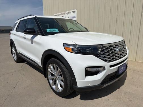 STAR WHITE MET TRI-COAT 2023 Ford Explorer PLATINUM