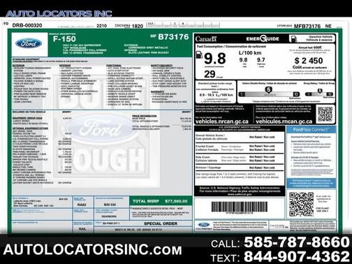 Gray 2021 Ford F-150 Lariat