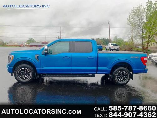 Blue 2021 Ford F-150 Lariat