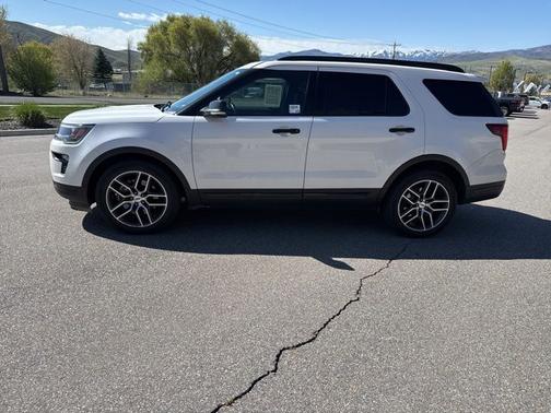 WHITE PLATINUM MET TRI-COAT 2019 Ford Explorer SPORT