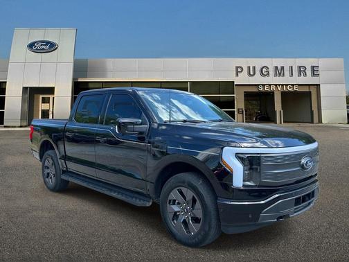Agate Black Metallic 2023 Ford F-150 Lightning LARIAT