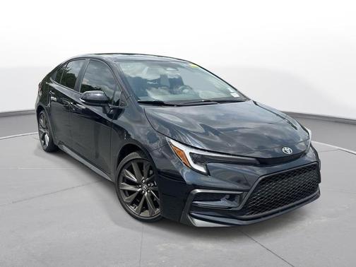 Midnight Black Metallic 2025 Toyota Corolla SE