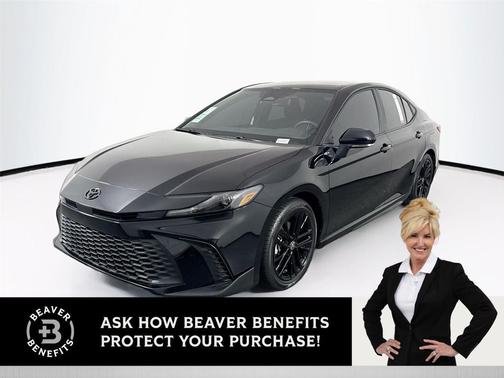 Midnight Black Metallic 2025 Toyota Camry SE