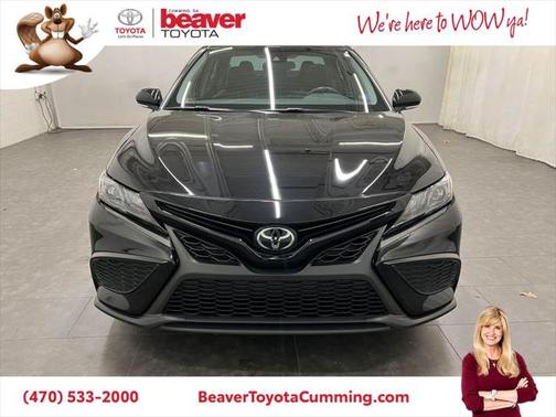 Midnight Black Metallic 2021 Toyota Camry SE
