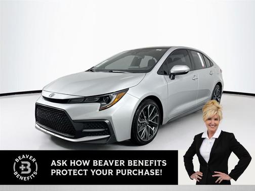 Classic Silver Metallic w/Black Sand Pearl Roof 2021 Toyota Corolla SE