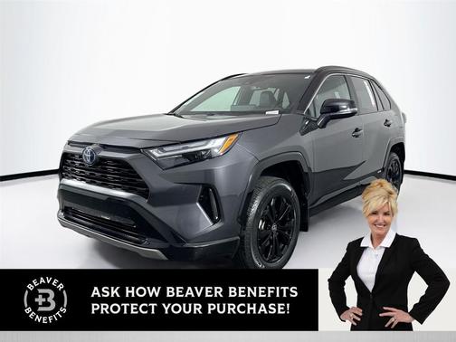 Magnetic Gray Metallic/Midnight Black Metallic 2024 Toyota RAV4 Hybrid SE
