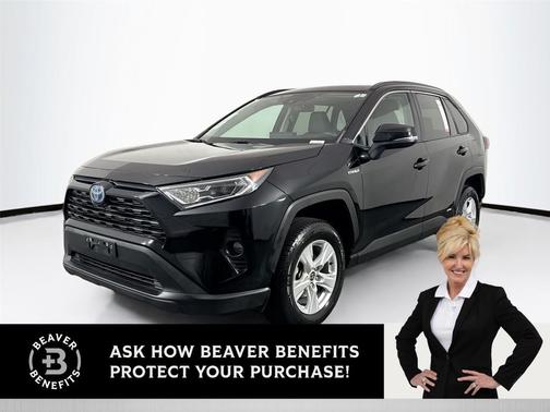 Midnight Black Metallic 2021 Toyota RAV4 Hybrid XLE