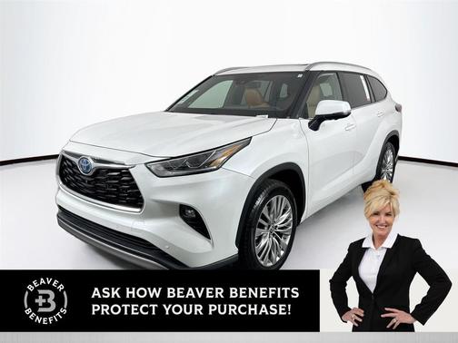 Wind Chill Pearl 2024 Toyota Highlander Hybrid Platinum