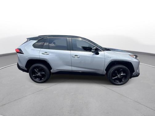 Silver Sky Metallic/Midnight Black Metallic 2021 Toyota RAV4 Hybrid SE