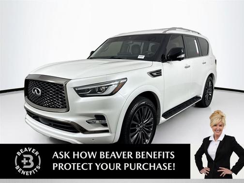 Moonstone White 2023 INFINITI QX80 PREMIUM SELECT AWD