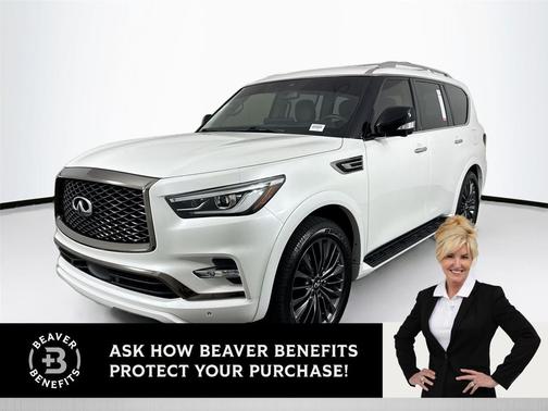 Moonstone White 2023 INFINITI QX80 PREMIUM SELECT AWD