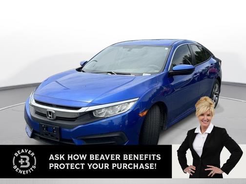 Aegean Blue Metallic 2017 Honda Civic LX