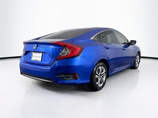 Aegean Blue Metallic 2017 Honda Civic LX