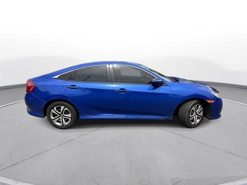 Aegean Blue Metallic 2017 Honda Civic LX