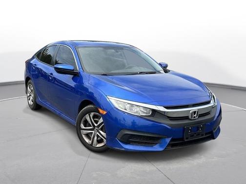Aegean Blue Metallic 2017 Honda Civic LX