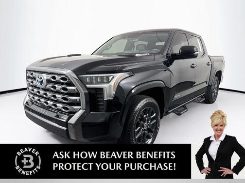 Midnight Black Metallic 2024 Toyota Tundra Hybrid Platinum