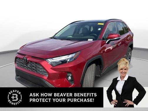 Ruby Flare Pearl 2025 Toyota RAV4 Hybrid Limited