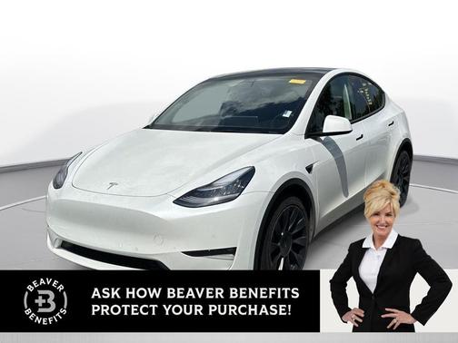 Pearl White Multi-Coat 2021 Tesla Model Y Long Range Dual Motor All-Wheel Drive
