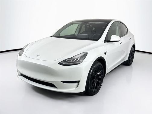 Pearl White Multi-Coat 2021 Tesla Model Y Long Range Dual Motor All-Wheel Drive