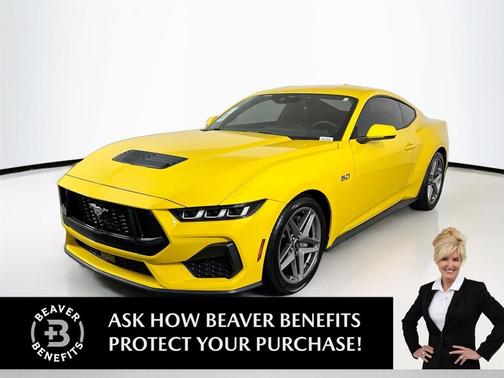 Yellow Splash Metallic Tri-coat 2024 Ford Mustang GT Premium