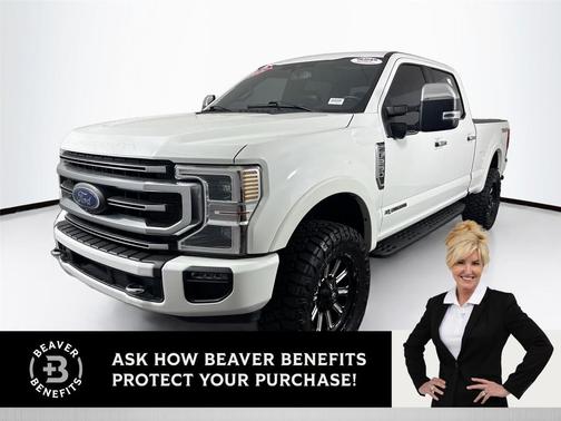 Star White Metallic Tri-Coat 2022 Ford F-250 Platinum