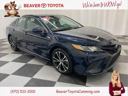 Galactic Aqua Mica 2019 Toyota Camry SE