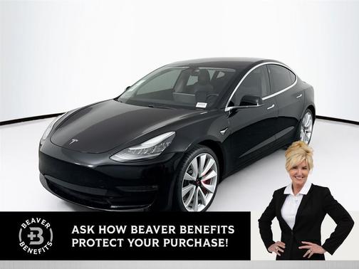 Solid Black 2019 Tesla Model 3 Performance