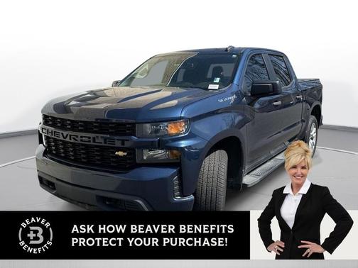 Northsky Blue Metallic 2021 Chevrolet Silverado 1500 Custom