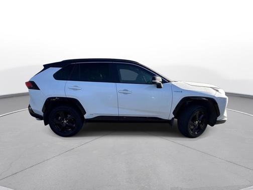 Blizzard Pearl/Midnight Black Metallic 2021 Toyota RAV4 Hybrid SE