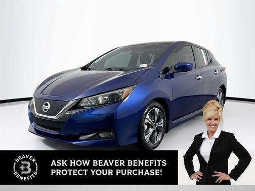 Deep Blue Pearl 2022 Nissan Leaf SV 40 kWh