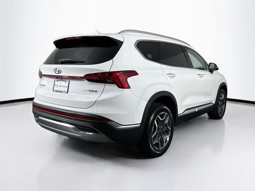 Quartz White 2022 Hyundai SANTA FE HEV SEL Premium