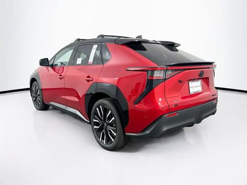 Supersonic Red w/Black Roof and Overfenders 2026 Toyota bZ Limited