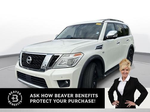 Pearl White 2017 Nissan Armada Platinum