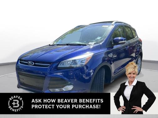 White Platinum Metallic Tri-Coat 2015 Ford Escape Titanium