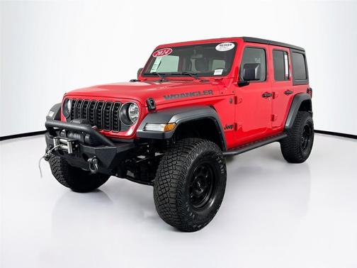 Firecracker Red Clearcoat 2024 Jeep Wrangler Sport
