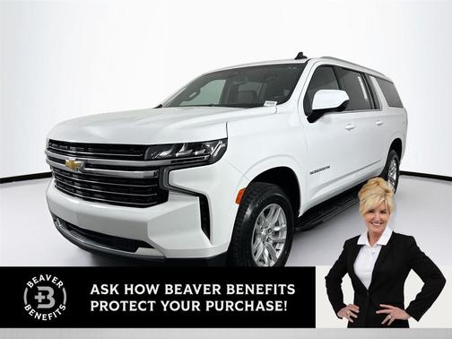 Summit White 2021 Chevrolet Suburban LT
