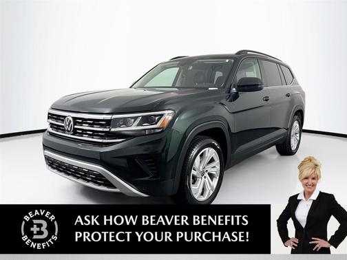 Racing Green Metallic 2021 Volkswagen Atlas 3.6L SE w/Technology