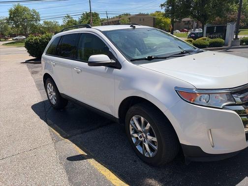 White Platinum Tri-Coat Metallic 2013 Ford Edge SEL
