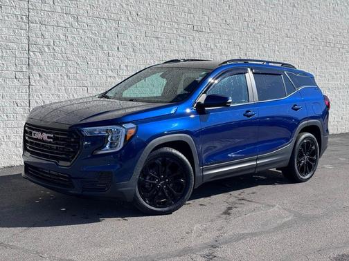Blue 2022 GMC Terrain SLE