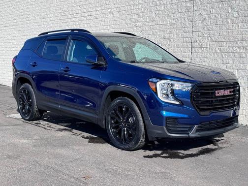 Blue 2022 GMC Terrain SLE