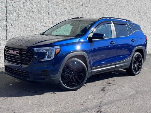 Blue 2022 GMC Terrain SLE
