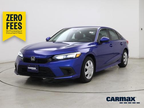 Blue 2022 Honda Civic LX