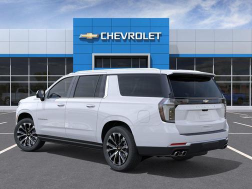 Polar White Tricoat 2026 Chevrolet Suburban High Country, RWD