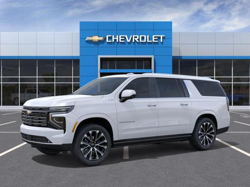 Polar White Tricoat 2026 Chevrolet Suburban High Country, RWD