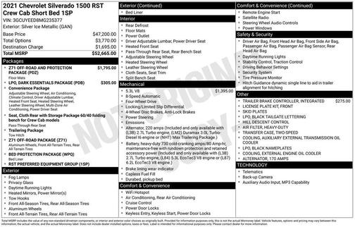 Silver Ice Metallic 2021 Chevrolet Silverado 1500 RST