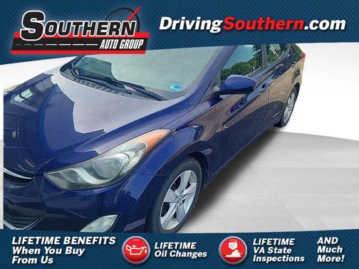 Indigo Blue Pearl 2012 Hyundai ELANTRA GLS