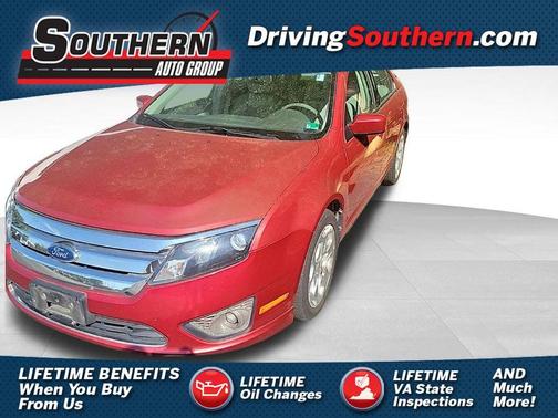 Red 2010 Ford Fusion SE