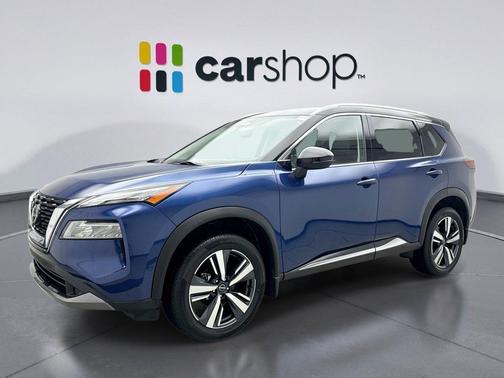 Caspian Blue Metallic/Super Black 2023 Nissan Rogue SL