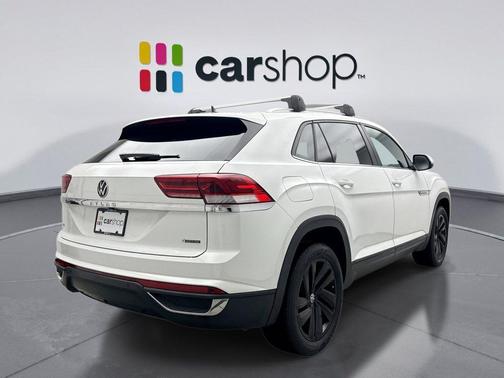 Pure White 2023 Volkswagen Atlas Cross Sport 2.0T SE w/Technology 4MOTION